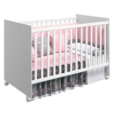 Berço Tico Branco Brilho - Reller Móveis, Branco Brilho