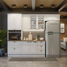 Cozinha Compacta 4 Peças com Torre Quente Emily - Espresso Móveis