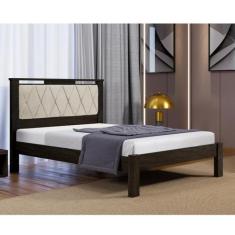 Cama Casal com Cabeceira Estofada Alaska - Carmolar