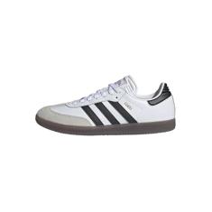 adidas Samba unissex adulto para ambientes internos, Branco/preto/vermelho vívido, 10 Women/9 Men