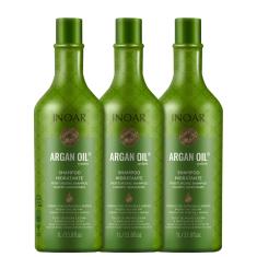 Kit Inoar Argan Oil System - Shampoo 3x1000ml Blz