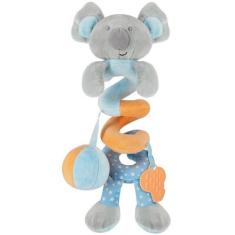 Mobile Pelucia Espiral com Mordedor Bichinho Mola Coala Buba, Azul, Co