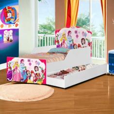 Cama Lívia Princesa com Auxiliar e 02 Colchões Cambel - VJ Móveis