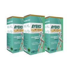 KIT 3 AyekoFlex (colágeno Tipo 2 + Associações) 60caps