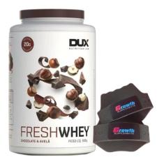 Fresh Whey Isolado 3W Hidro Chocolate 900g Luva Growth Dux - Dux Nutri