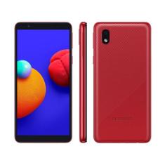 Smartphone Samsung Galaxy A01 Core 32GB Vermelho - Processador Quad-Co