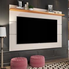 Painel para TV até 50 Polegadas MDF 136CMX132CM 1 Prateleira Vivare Ne