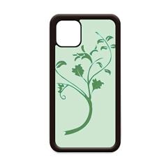 Capa verde com ramos de flores para iPhone 11 Pro Max para Apple Mobile Case Shell
