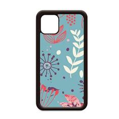 Capa Blue Leaf Flower Plant Paint para iPhone 11 Pro Max para Apple Mobile Case