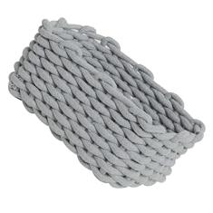 Cesta de Tecido, Cesta de Tecido Grande Com Alça, Cesta de Armazenamento de Corda de Algodão, Organizador de Armazenamento de Mesa, Organizador de Brinquedos de tricô Manual,