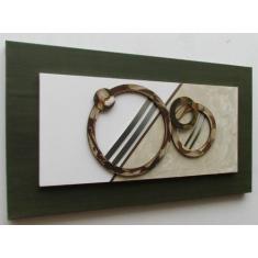 Quadros Abstratos Decorativos - 55x100cm - Josue Quadros