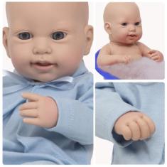 Boneco Reborn Bebê Menino Príncipe Carequinha 43cm Brinquedo - Cegonha