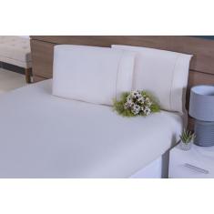 Lençol Queen 3 Peças C/Elástico Percal 100% Algodão 200 Fios Palha - M