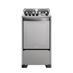 Fogão 4 Bocas Espelhado Com Mesa Inox Dako Magister Inox Style Bivolt