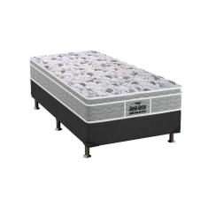 Cama Box Solteiro: Colchão Espuma D45 Probel /Ep Anatômico Próextreme Plus + Base Gray(88X188)