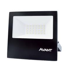 Refletor Avant Led Slim 50W Luz Branco Neutra 4000K Preto Bivolt