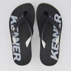 Chinelo Kenner RED Preto e Branco-Masculino