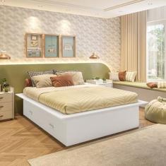 Cama Infantil Casal/Queen com 4 Gavetas Gades Yescasa