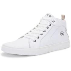 Tênis Masculino Couro Cano Alto Francashoes NS City Masculino-Masculino