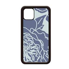 Capa com estampa de plantas abstratas de peônia para iPhone 12 Pro Max para Apple Mini Mobile Case