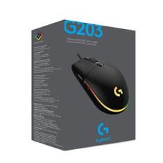 Mouse Gamer Jogo Logitech - G Series G203 Preto - 8000 Dpi