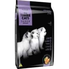 Ração Seca Three Cats Super Premium Frango para Gatos Filhotes - 10,1 Kg