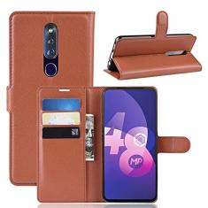 Capa para Oppo F11 Pro, capa carteira com suporte de couro PU Manyip para Oppo F11 Pro, capa de proteção de telefone estilo empresarial, capa com [compartimentos para dinheiro e cartão]