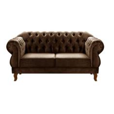 Sofá Fixo Duquesa Chesterfield 2 Lugares Namoradeira Classico Retrô - 