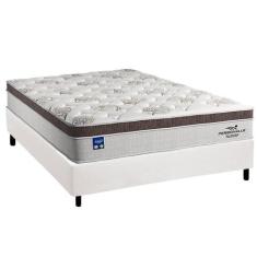 Cama Box Casal: Colchão Molas MasterPocket Ensacadas Plumatex Personal