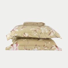 Jogo Lençol S/Elástico King 400 Fios 3 Pçs Estampado - Casa Di Valle, 