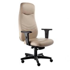 Cadeira Presidente Giratória Com Braços Linha Veneza Bege - OUTRAS MAR