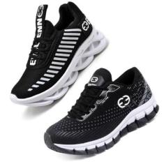 Tênis Masculino Infantil Conforto Solado Trança Kit 2 Pares-Masculino