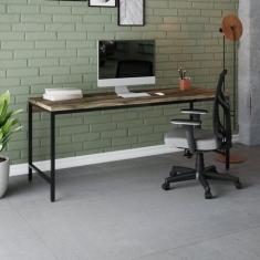Escrivaninha Mesa Escritório Estilo Diretor Active 180cm Industrial Ye