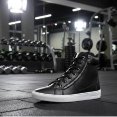 Tênis Cano Alto Feminino Botinha Fitness Detalhe Zíper Lateral - Teneh