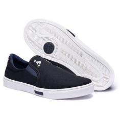 Slip On Tênis Masculino Calce Fácil Lona Polo Joy Casual-Masculino