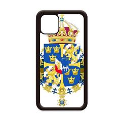 Capa com emblema nacional da Suécia para iPhone 12 Pro Max para Apple Mini Mobile Case