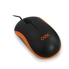 Mouse Mini Com Fio Oex Ms103 1000 Dpi Laranja