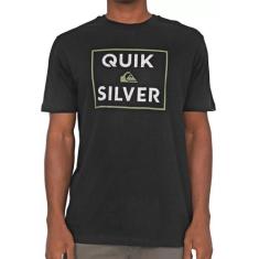 Camiseta Quiksilver Logotipo Manga Curta