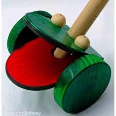 Empurra Sapo - Madeira - Verde - Bohney