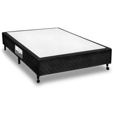 Cama Box Base Casal Poli Tecido Black (138x188x23) - Castor