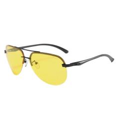 Óculos De Sol De Alumínio Aoron Polarizado Proteção Uv400, Amarelo