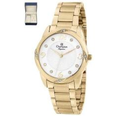 Relógio Feminino Champion Dourado Analógico CN25734W