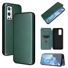 For OnePlus 9 Pro Carbon Fiber Texture Horizontal Flip TPU + PC + PU Leather Case with Card Slot