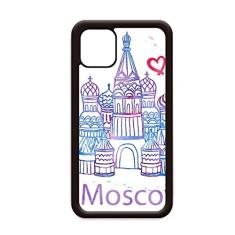 Capa I Love Moscow Saint Basil's Cathedral Rússia para iPhone 12 Pro Max para Apple Mini Mobile Case Shell
