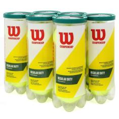 Bola de Tênis Wilson Championship Regular Duty Saibro Pack com 6 Tubos
