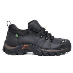 Tênis Adventure Masculino Frontinni Solado Costurado e Colado Preto, 3