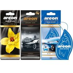 Kit 3 Perfumes Pra Carro Cheirinho Aromatizador Areon Aromas
