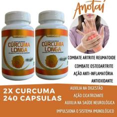 Cúrcuma Longa 2X Pura Anti-Inflamatório Natural 240 Comp. - Natuforme