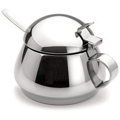 Forma, 801103, Açucareiro 250G com Tampa e Colher Porta Açúcar Lyr, cor Inox, Aço