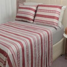 Jogo de Cama Duplo Queen 4 peças 140 Fios 250x240cm Loretto Realce Premium - Sultan